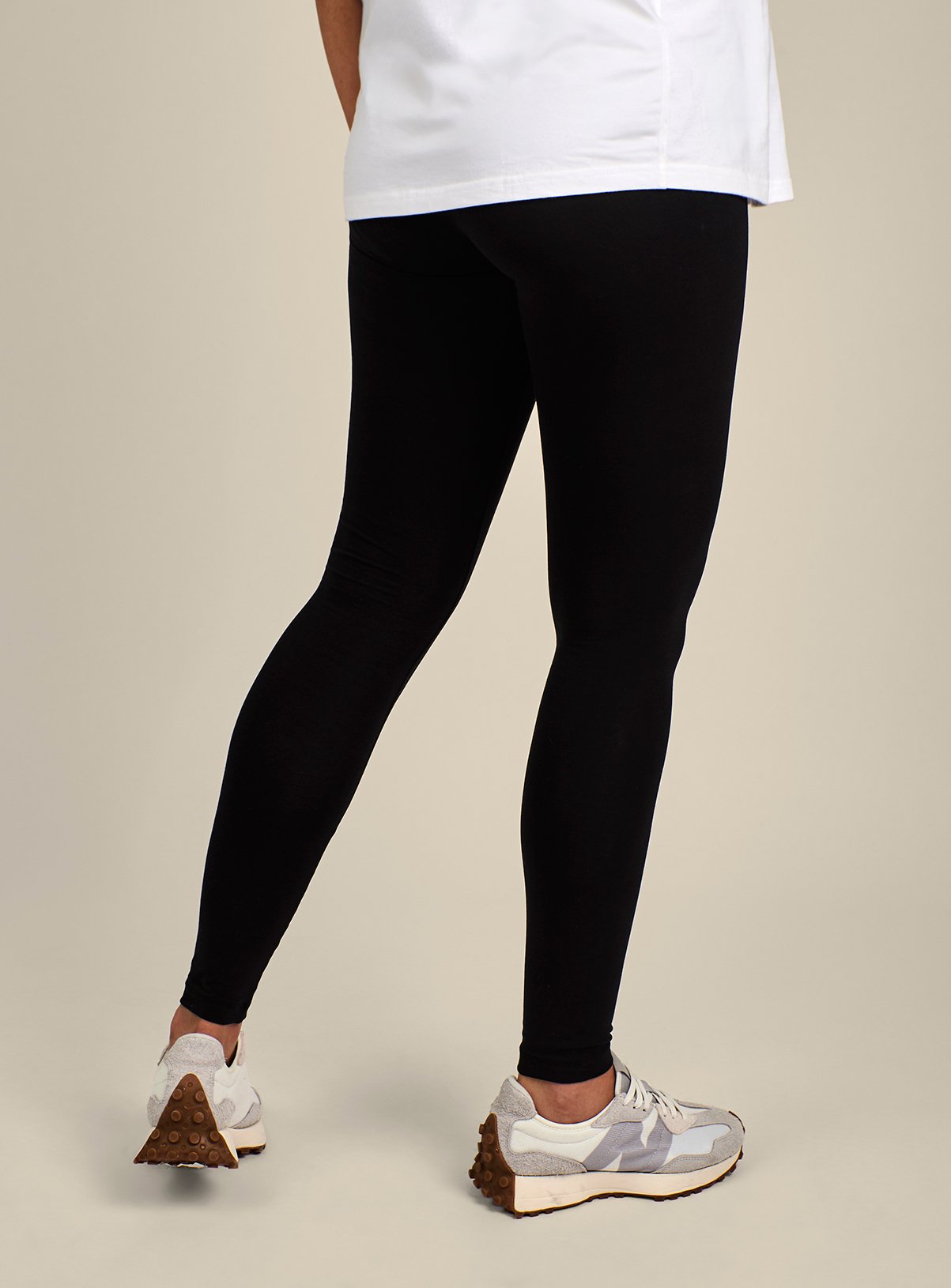 JOJO MAMAN BÉBÉ Maternity Cotton Rich Leggings Black 18 - Image 2 thumbnail