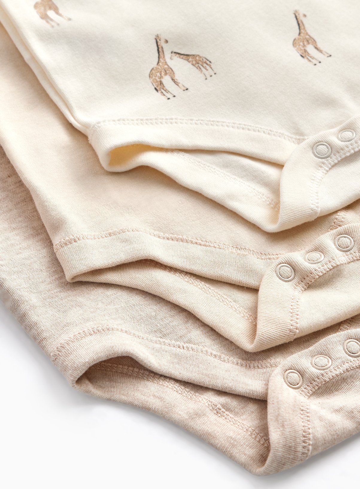 Cream Giraffe 5 Pack Long Sleeve Bodysuits 2-3 years - Image 2 thumbnail