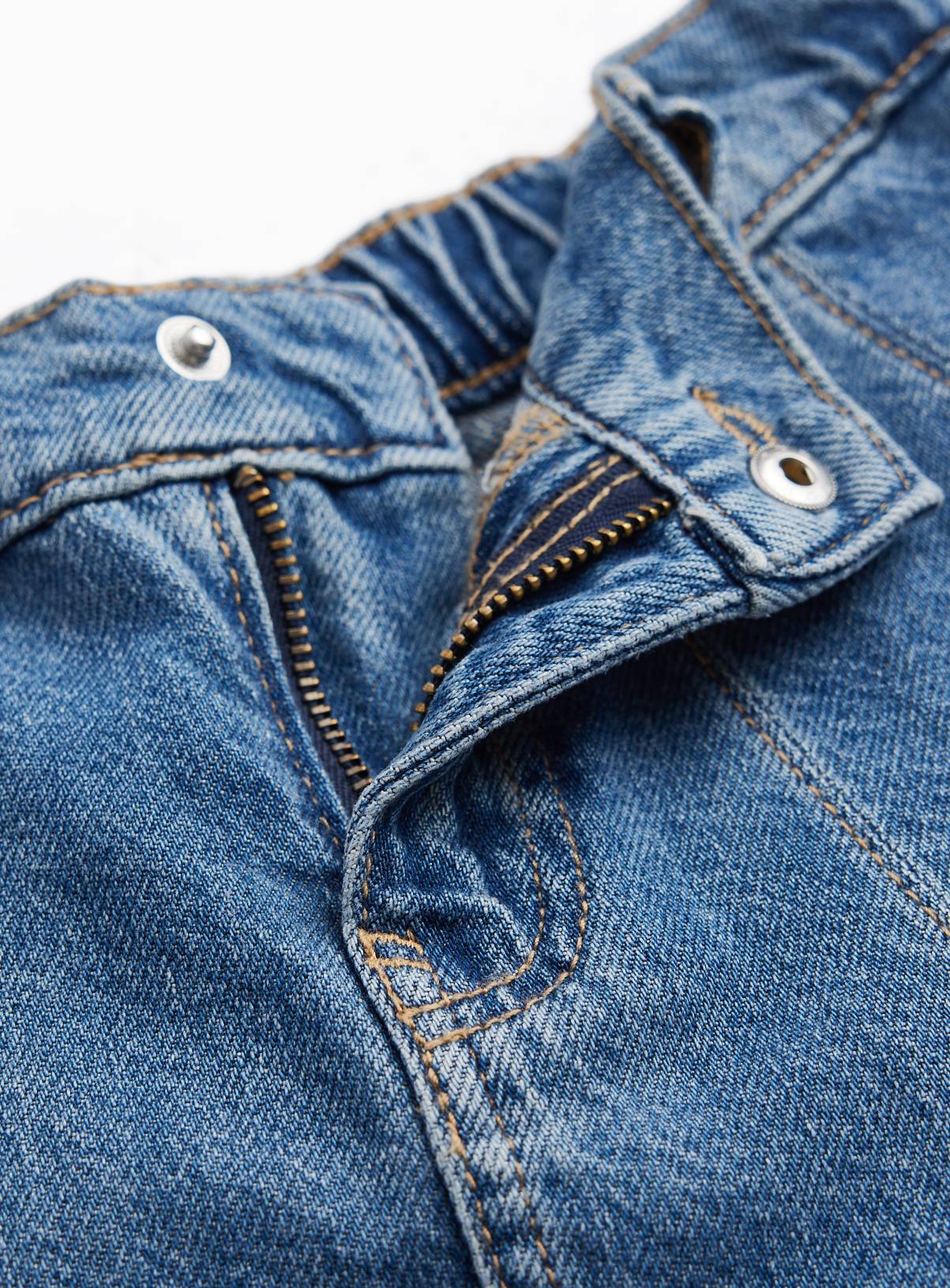 Washed Denim Pleated Skirt & Tights 2 Piece Set 5-6 years - Image 2