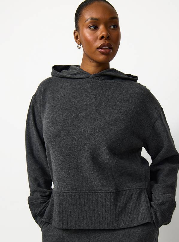 Charcoal Soft Touch Co-ord Hoodie M