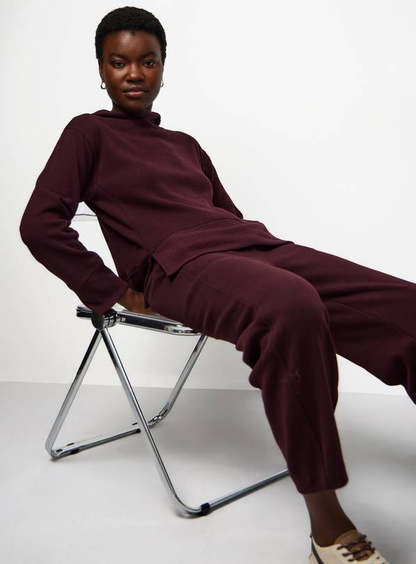 Soft Touch Plum Hoodie Co-ord XS