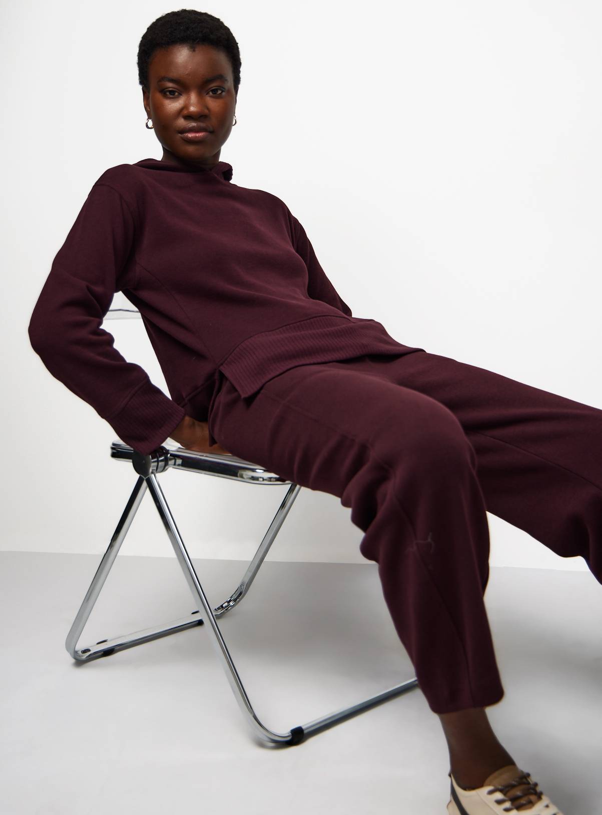 Soft Touch Plum Hoodie Co-ord XL - Image 1