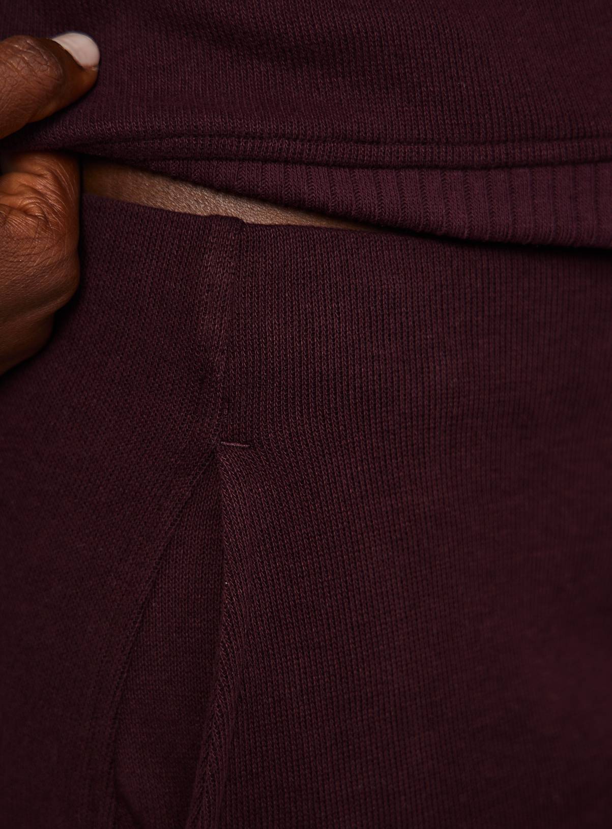 Plum Soft Touch Barrel Leg Trousers L - Image 3