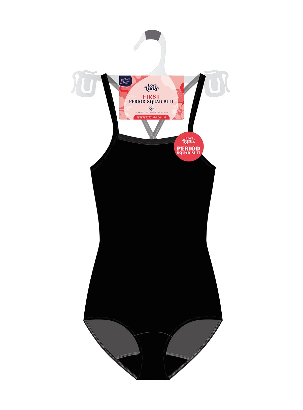 LOVE LUNA First Teen Period Squad Swimsuit 12-13 years - Image 4 thumbnail