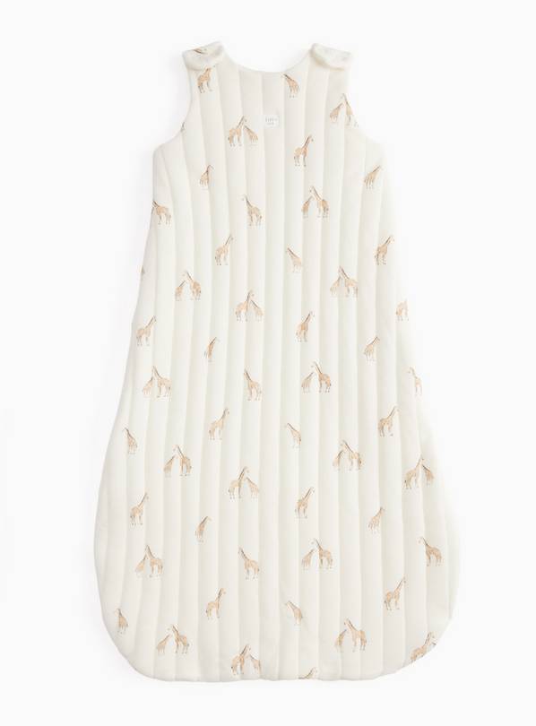 Cream Giraffe Print 2.5 Tog Sleeping Bag 12-18 months
