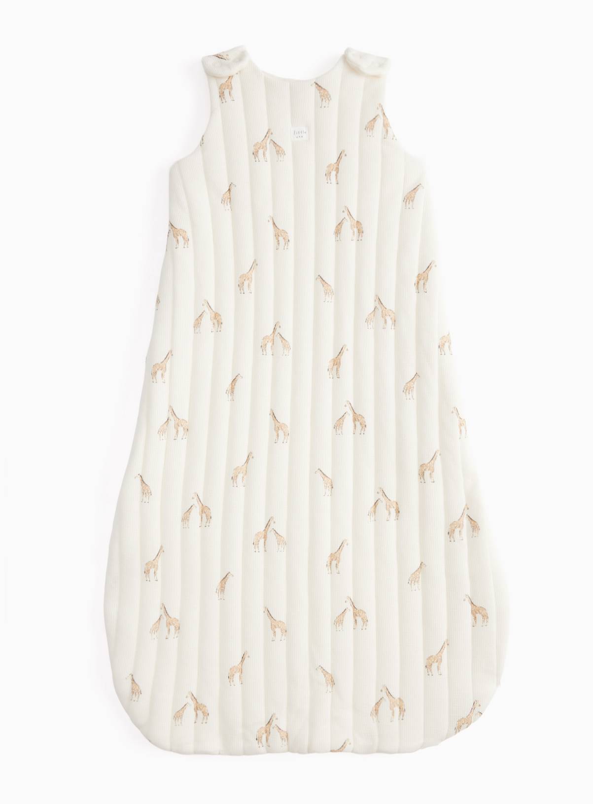 Cream Giraffe Print 2.5 Tog Sleeping Bag 6-12 months - Image 1