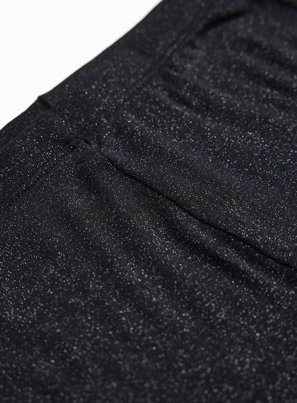 Black & Glitter Thermal Leggings 9-10 years - Image 2