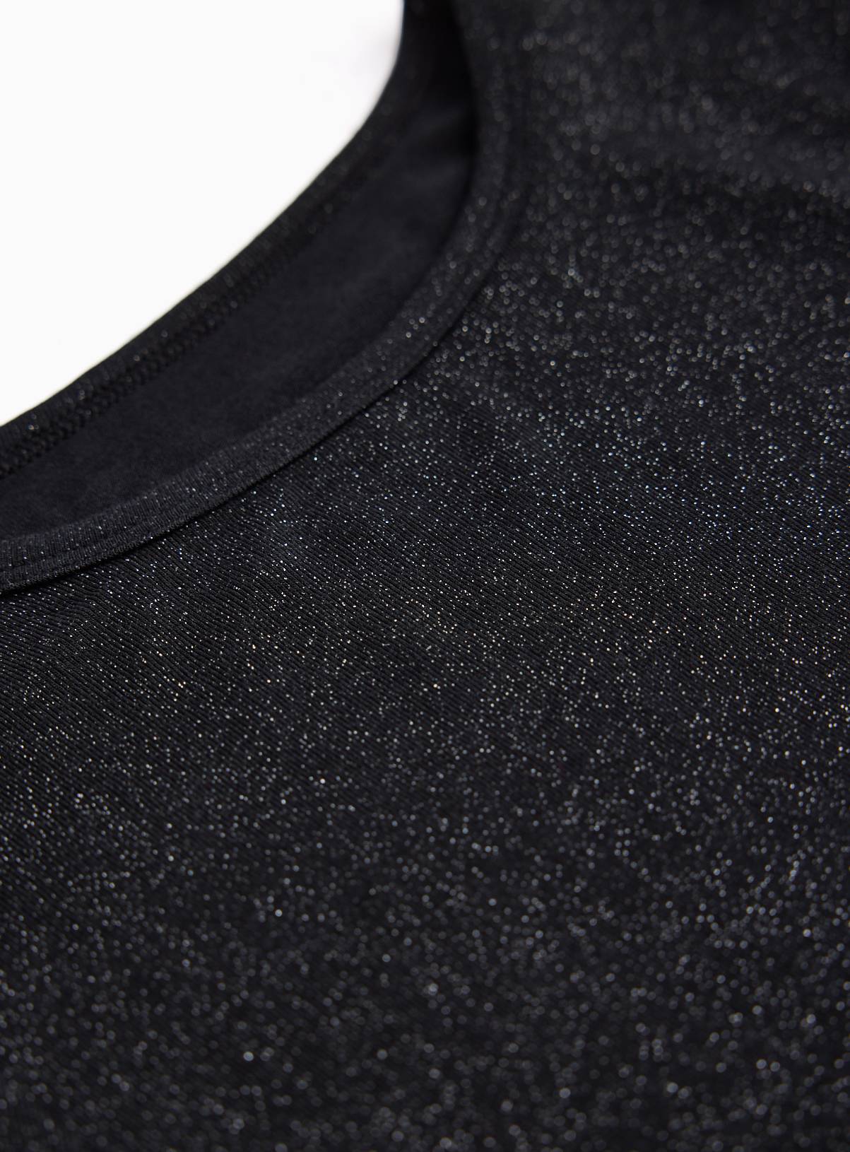 Black & Glitter Thermal Long-Sleeved Top 6-7 years - Image 2