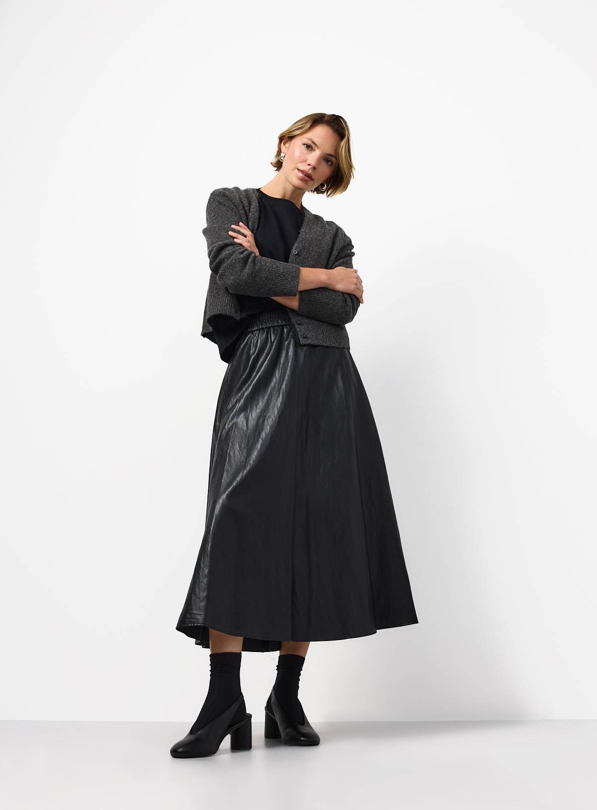 PU Full Midi Skirt 6 - Image 2