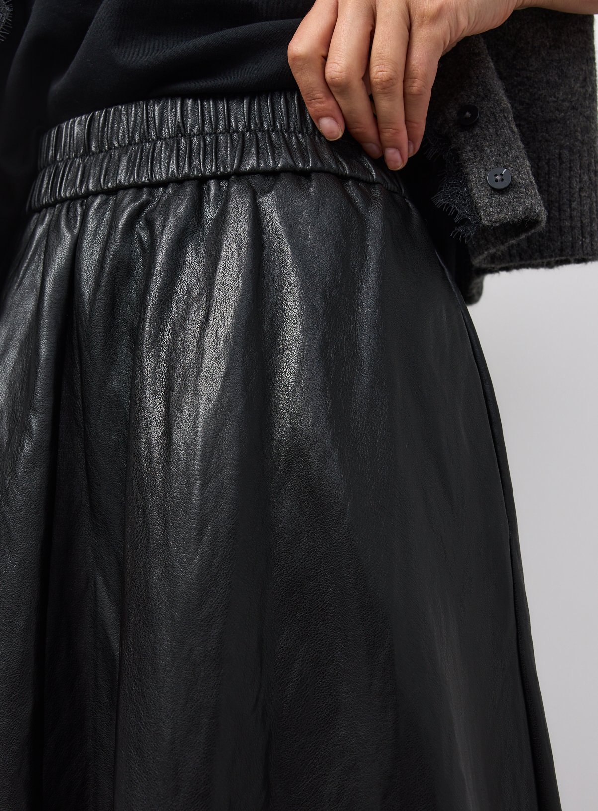 PU Full Midi Skirt 6 - Image 3 thumbnail