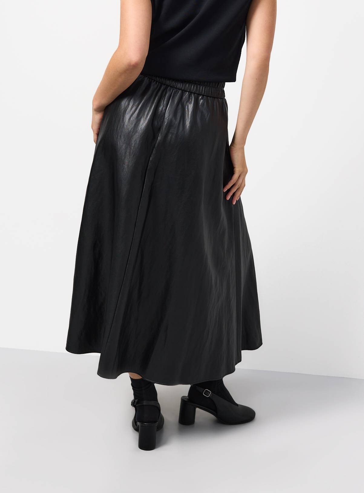 PU Full Midi Skirt 6 - Image 4
