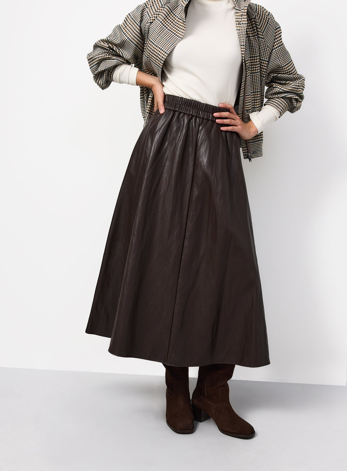 PU Full Midi Skirt 16 - Image 1 thumbnail