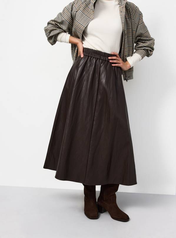 PU Full Midi Skirt 18
