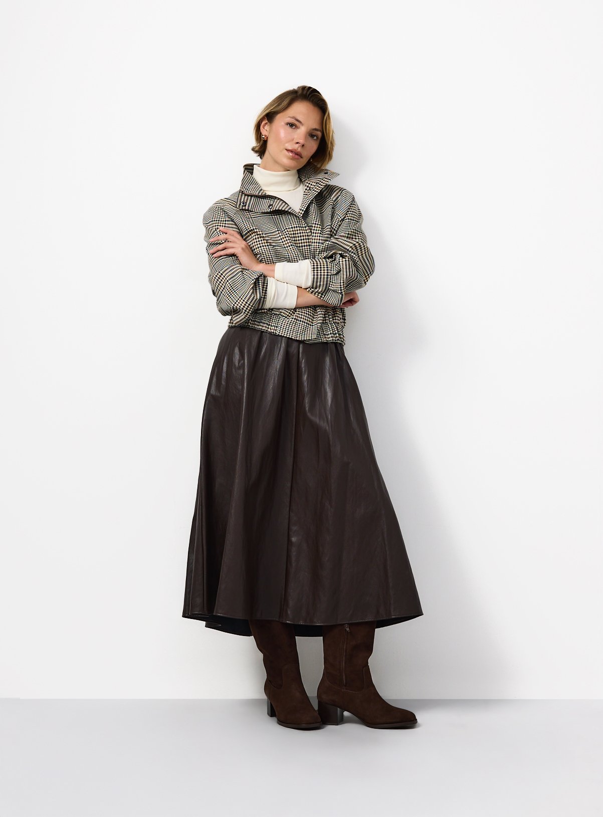 PU Full Midi Skirt 16 - Image 2 thumbnail