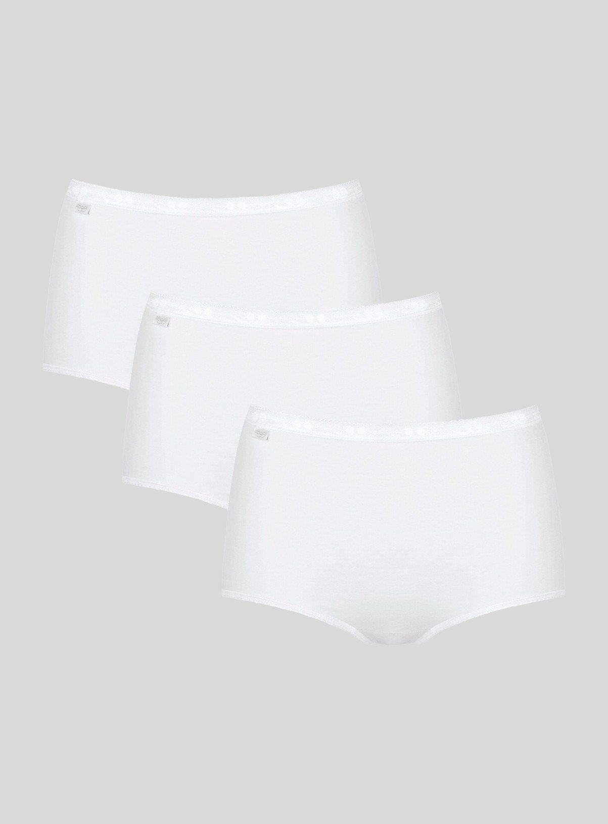 SLOGGI Sloggi Basic Maxi Knickers 3 Pack White 10 - Image 5 thumbnail