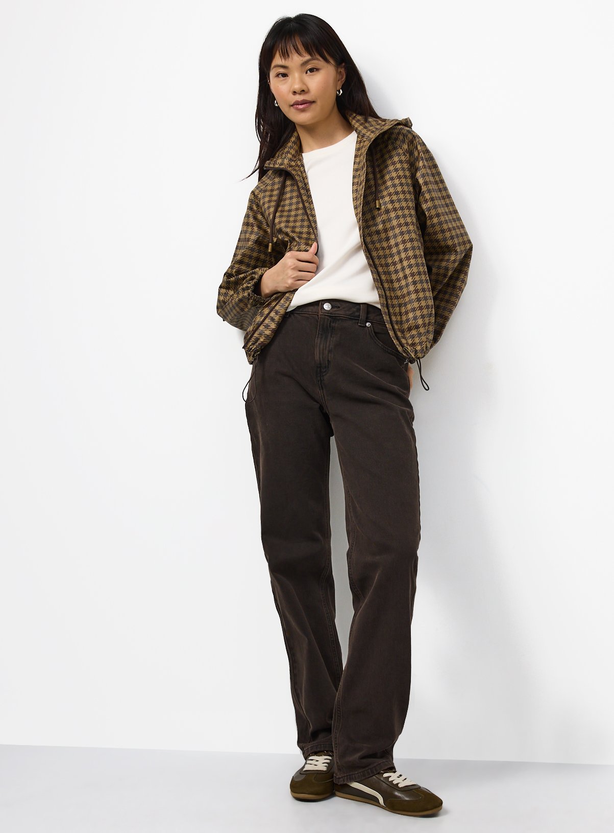 Brown Relaxed Straight Barrel Jeans 20L - Image 3 thumbnail