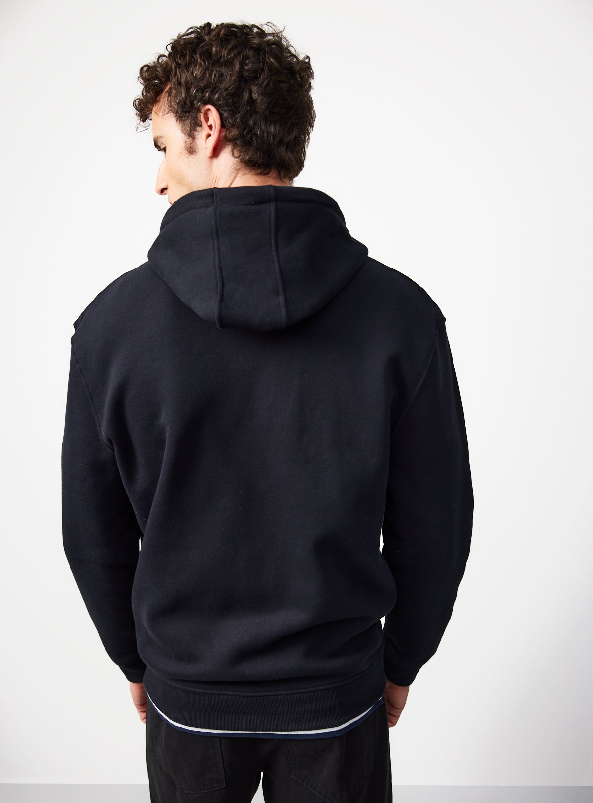 Black Zip Through Hoodie S - Image 5 thumbnail