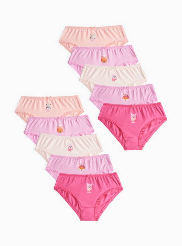 Days of the Week Animal Briefs 10-Pack 8-9 years