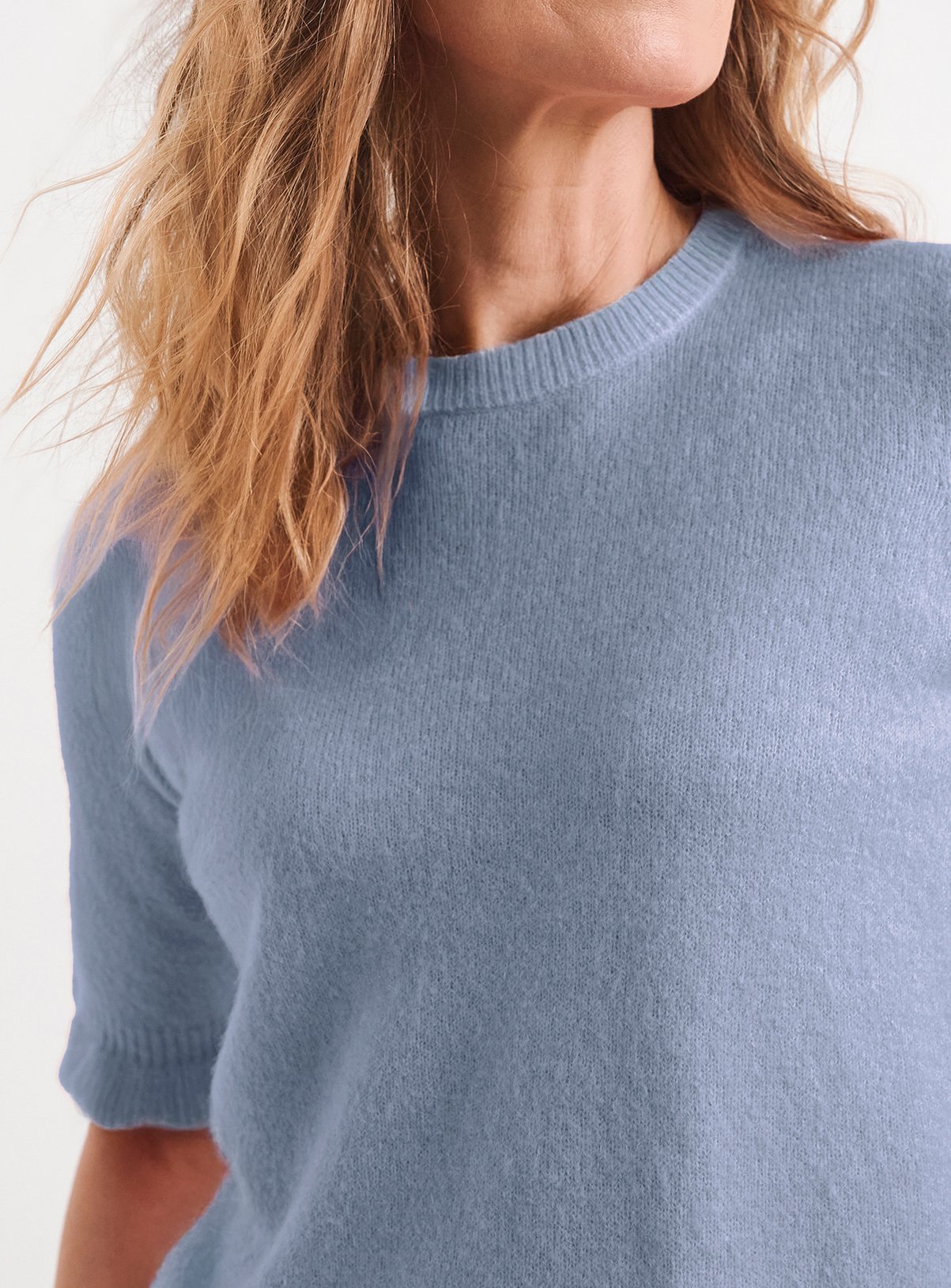 JD WILLIAMS Frill Knit Short Sleeve Jumper 28-30 - Image 4 thumbnail