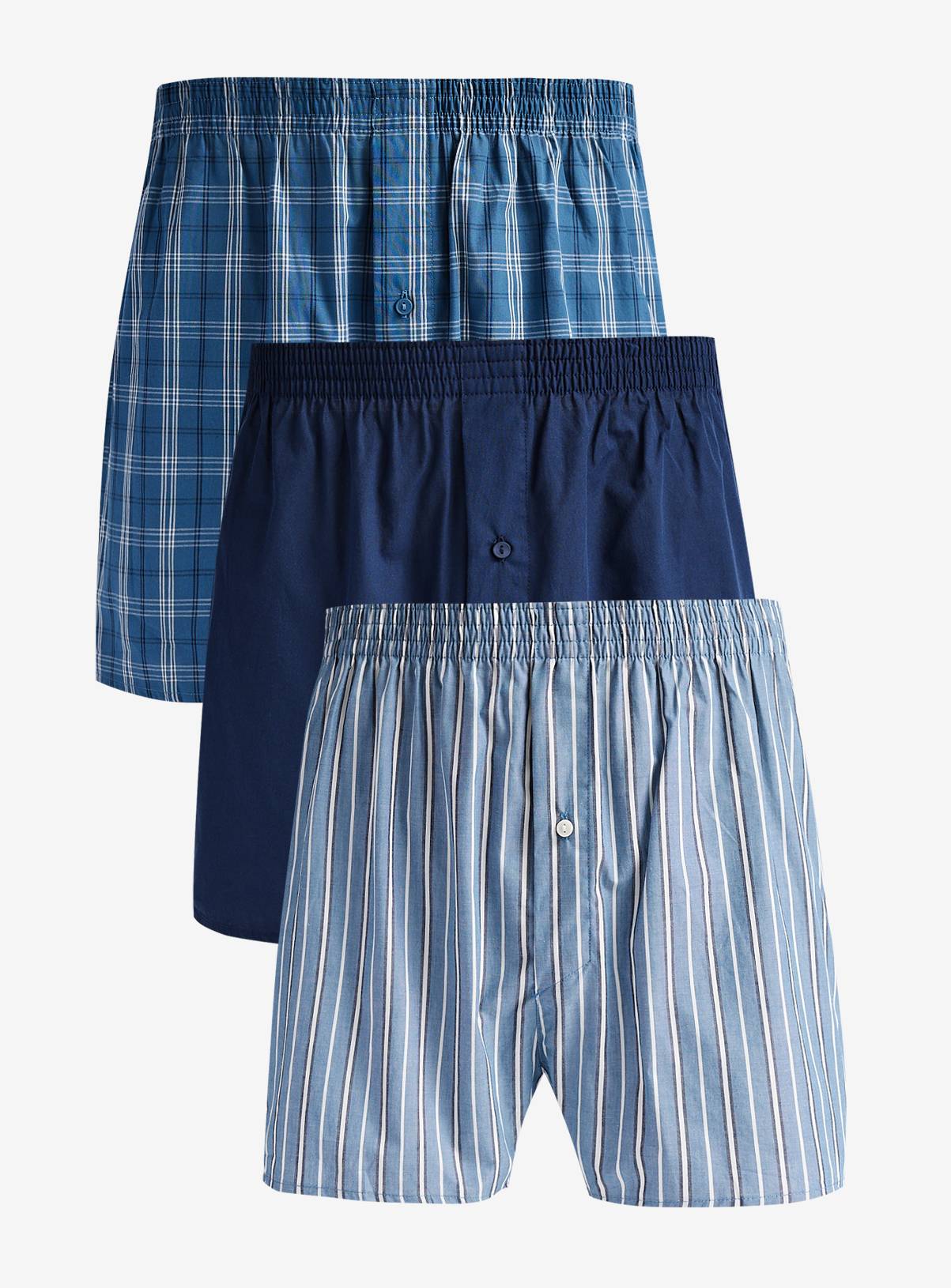 Pure Cotton Woven Boxers 3-Pack XXXL - Image 2