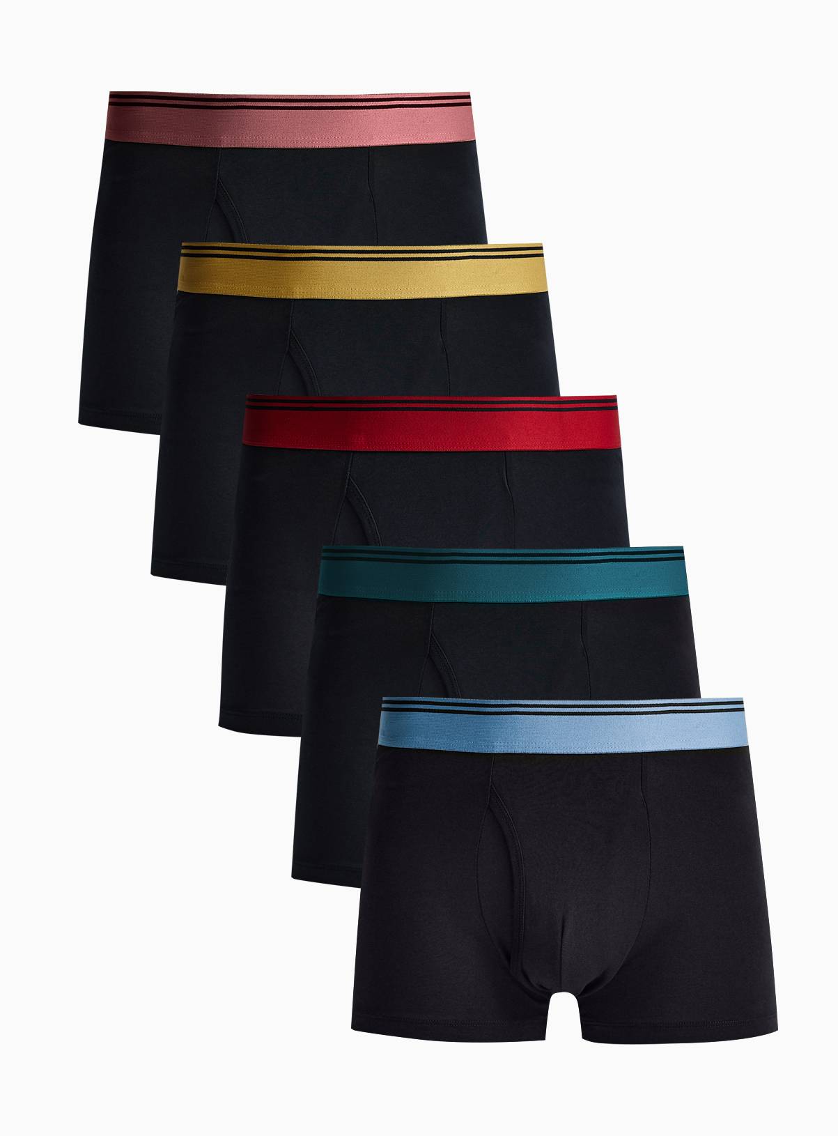 Black Cotton Trunks 5-Pack XXXL - Image 2