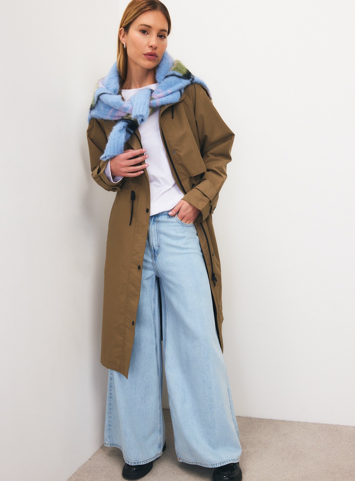 Stone Trench Parka Raincoat M - Image 3 thumbnail