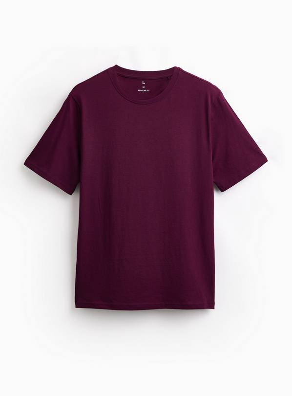 Purple Pure Cotton Regular Fit T-Shirt XXXXL