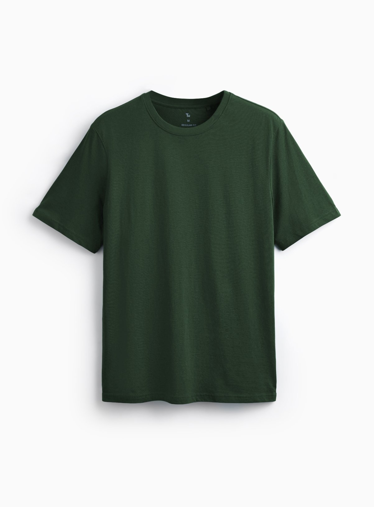 Khaki Pure Cotton Regular Fit T-Shirt L - Image 3 thumbnail
