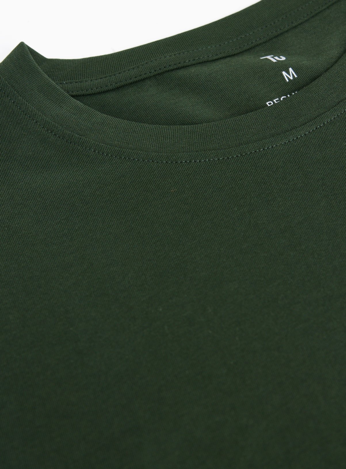 Khaki Pure Cotton Regular Fit T-Shirt L - Image 4 thumbnail