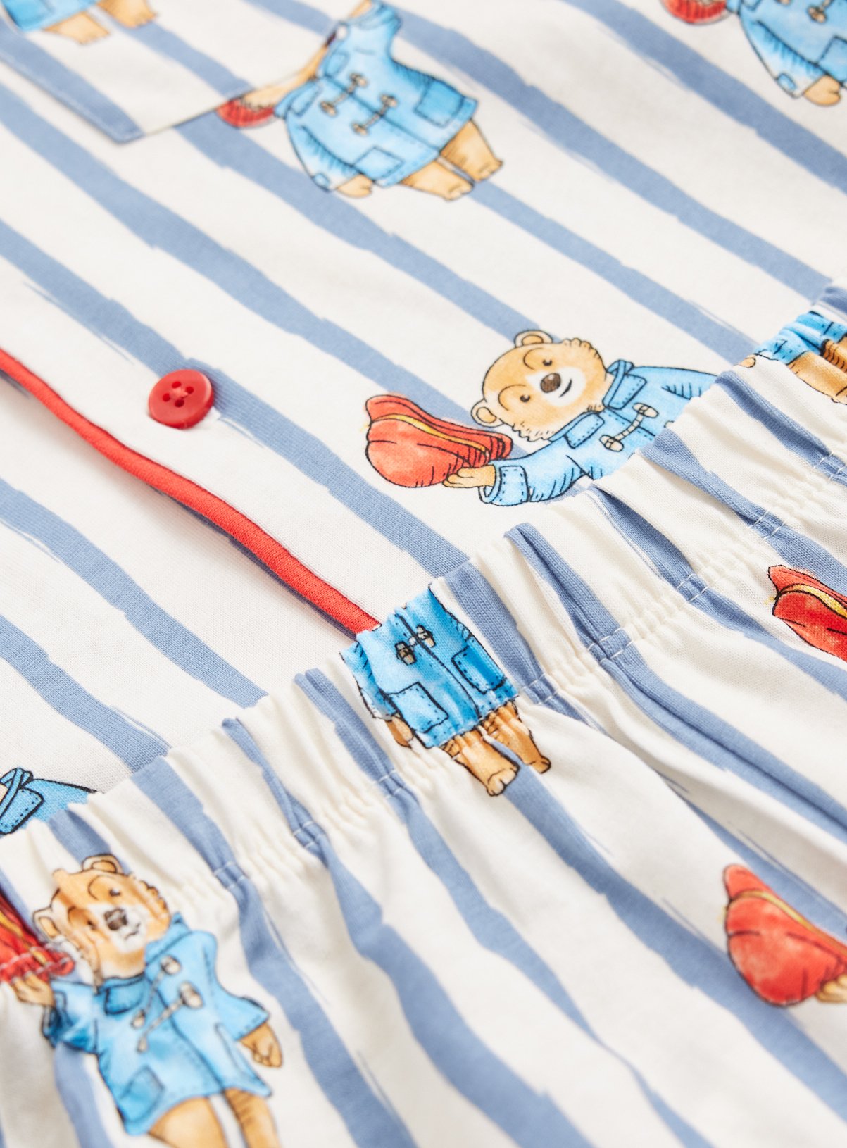 Cream Paddington Stripe Traditional Pyjamas 4-5 years - Image 2 thumbnail
