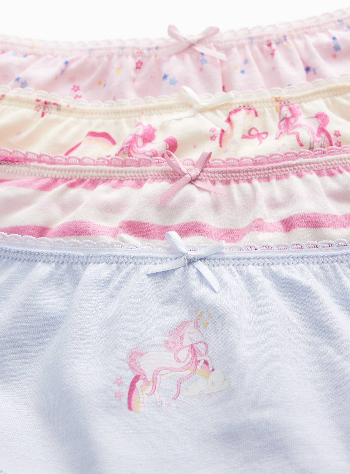 Pink Unicorn Briefs 10 Pack  10-11 years - Image 2