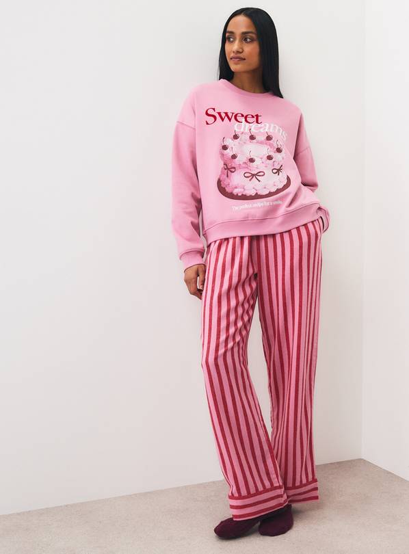 Pink Sweet Dreams Cake & Stripe Pyjama Set XL