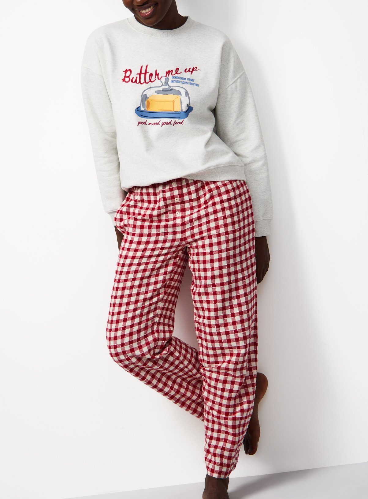 Butter Me Up Check Pyjamas L - Image 2 thumbnail