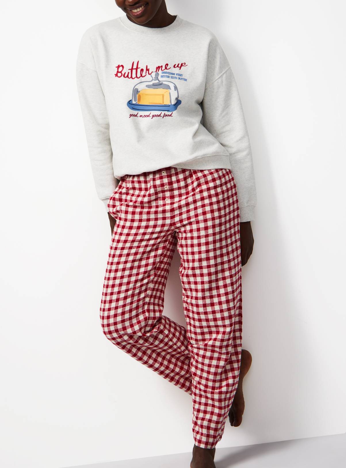 Butter Me Up Check Pyjamas L - Image 2