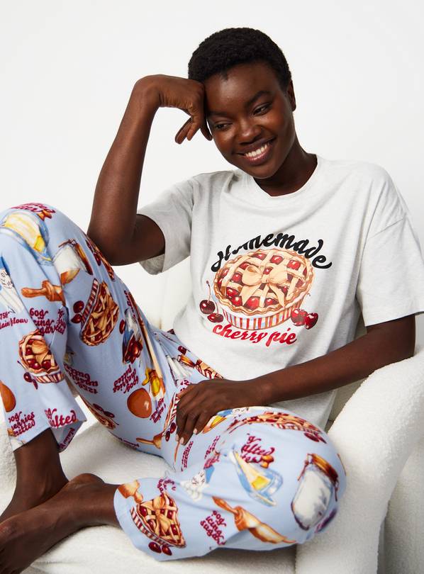 Grey Cherry Pie Pyjamas XXL
