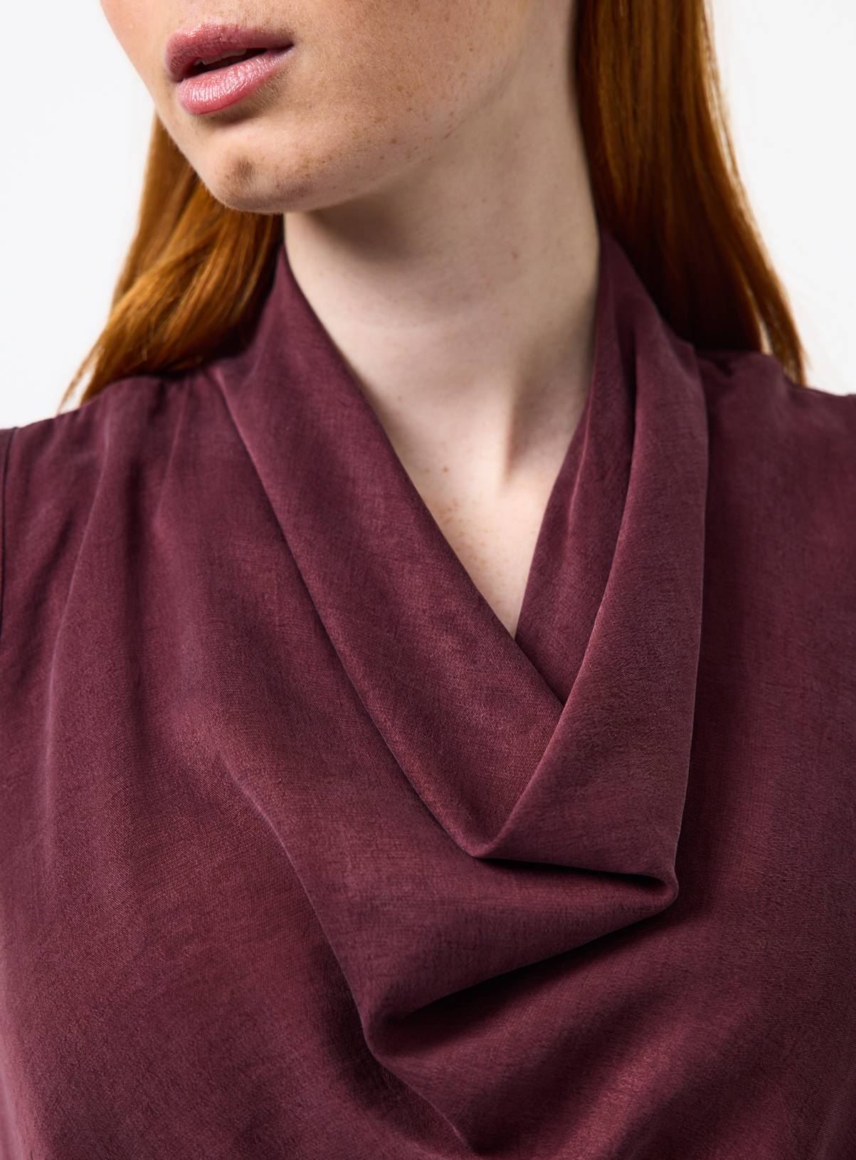 Purple Sleeveless Cowl Neck Top 12 - Image 3