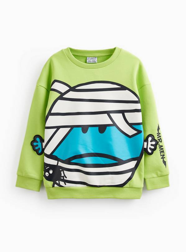 Green Mr Men and Little Miss Halloween Graphic Sweatshirt 4-5 years