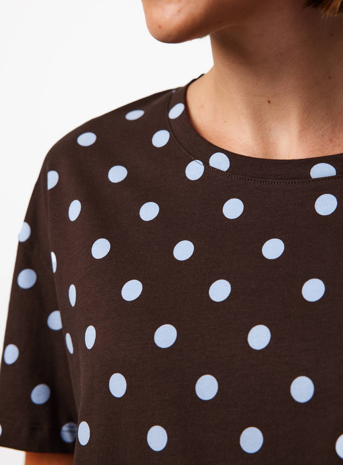 Brown Spot Print Sleep T-Shirt XXL - Image 3
