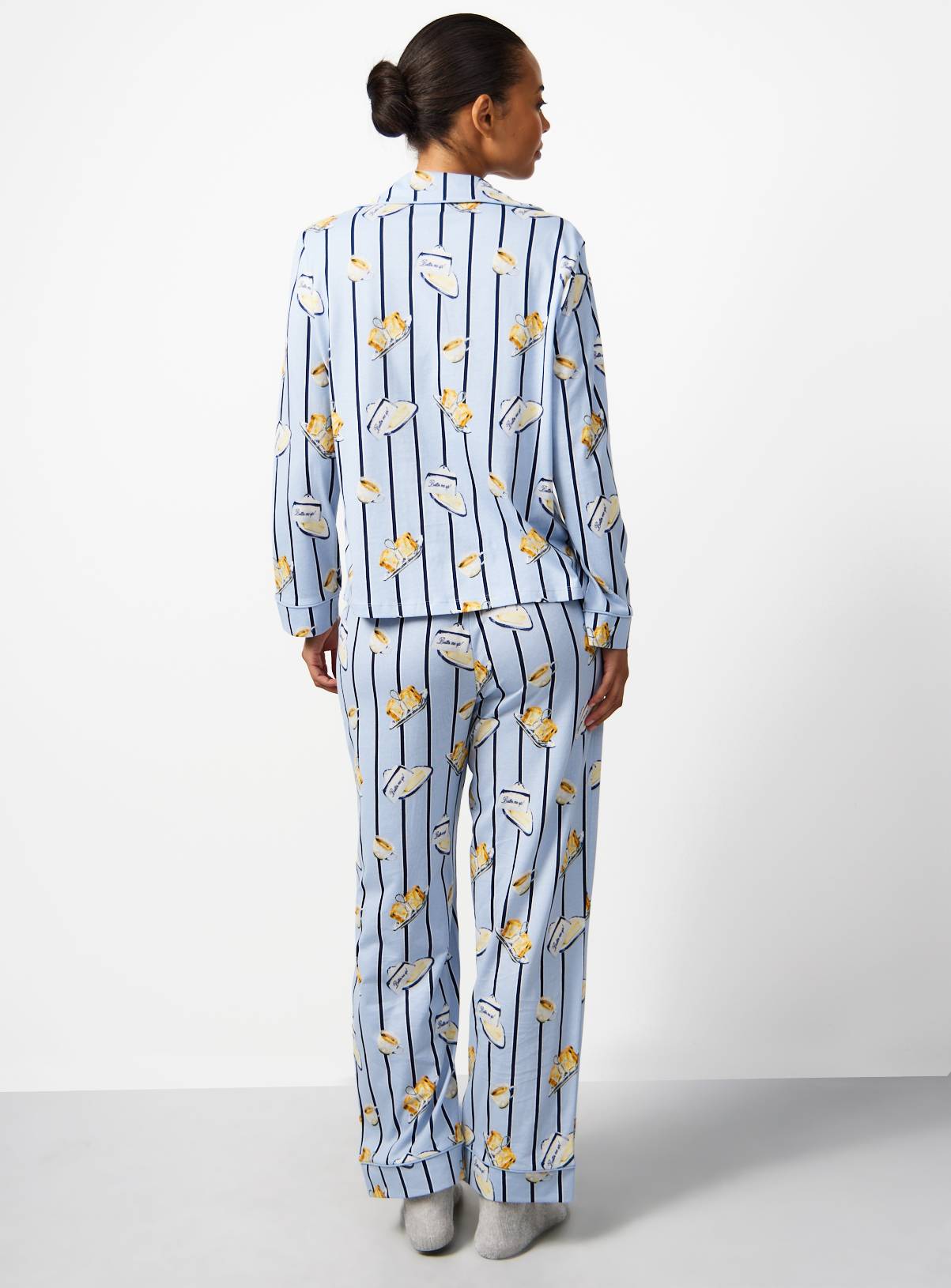 Blue Butter & Toast Traditional Pyjamas XXL - Image 3