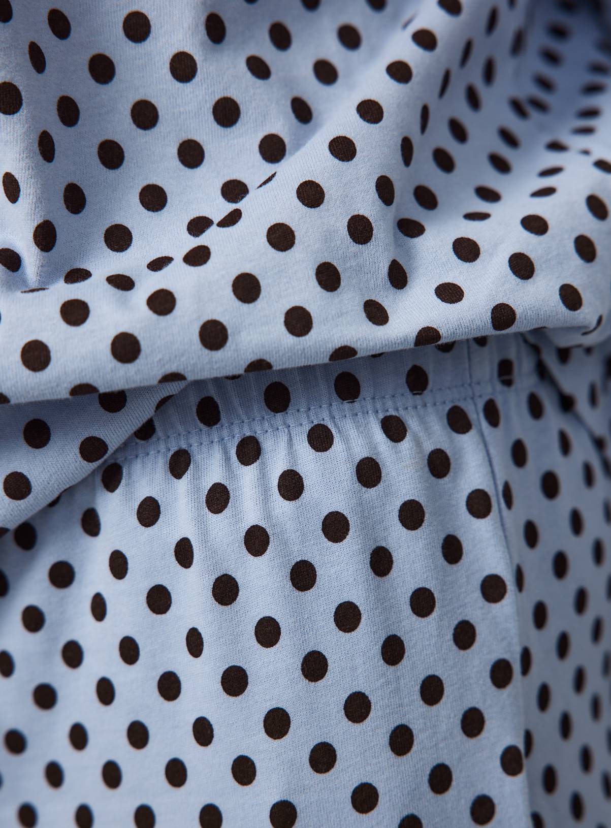 Blue & Brown Spot Traditional Pyjamas XL - Image 3