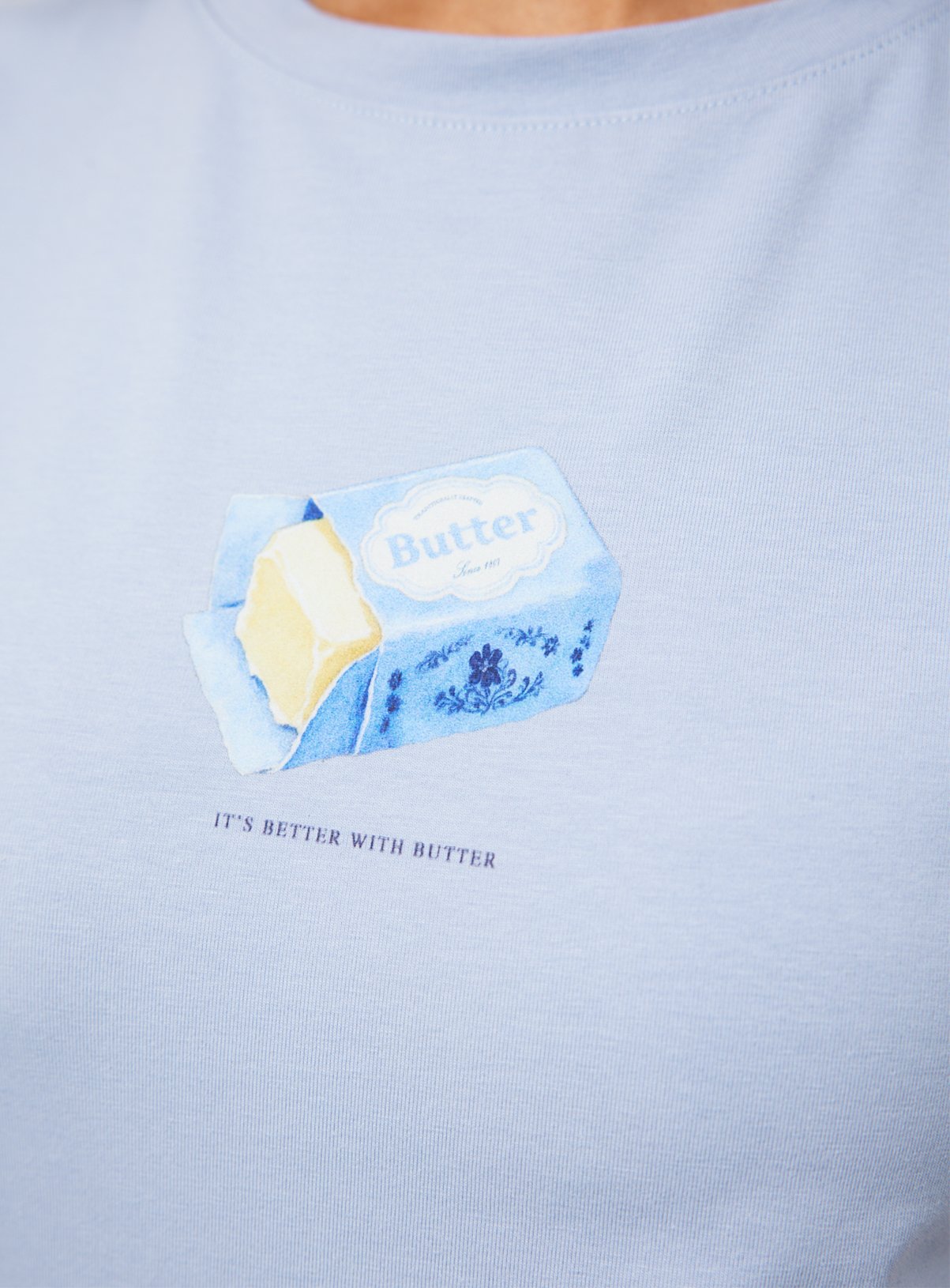 Butter Logo Baby Tee & Gingham Pyjama Bottoms S - Image 5 thumbnail