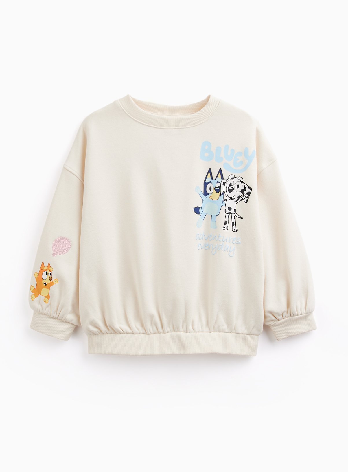 Cream Bluey Sweatshirt 3-4 years - Image 1 thumbnail