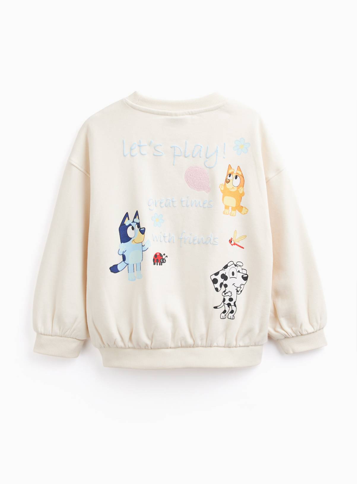 Cream Bluey Sweatshirt 3-4 years - Image 4