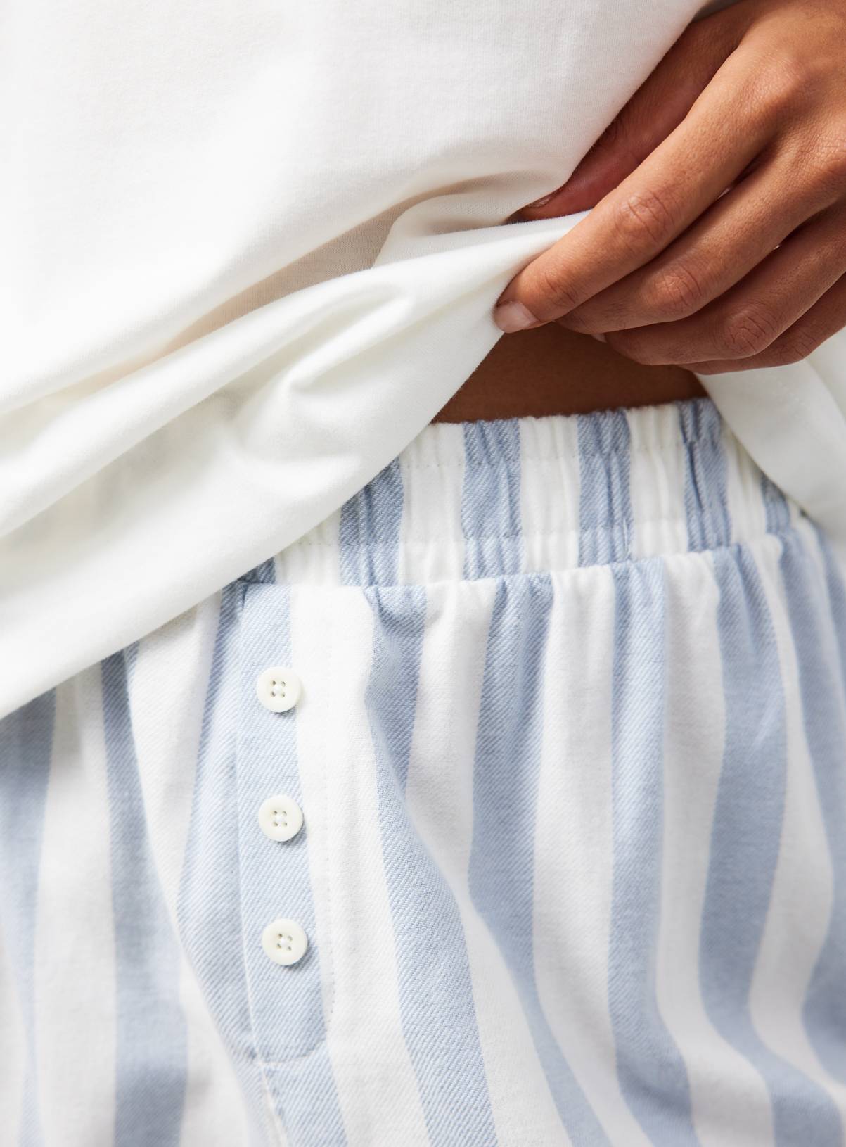 Buttery Toast Logo T-Shirt & Stripe Pyjama Set L - Image 3