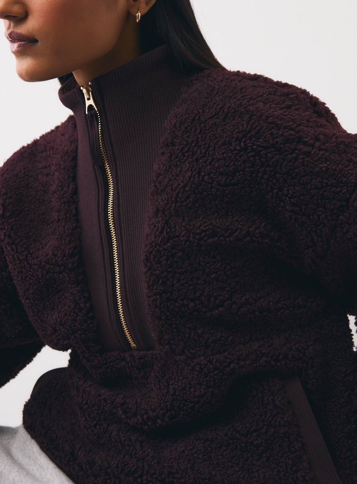 Plum Borg Fleece Half-Zip Jacket XXL - Image 1