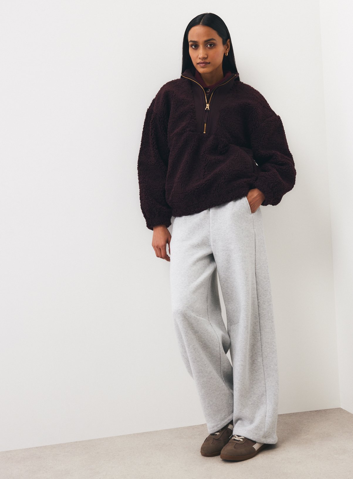 Plum Borg Fleece Half-Zip Jacket XXL - Image 2 thumbnail