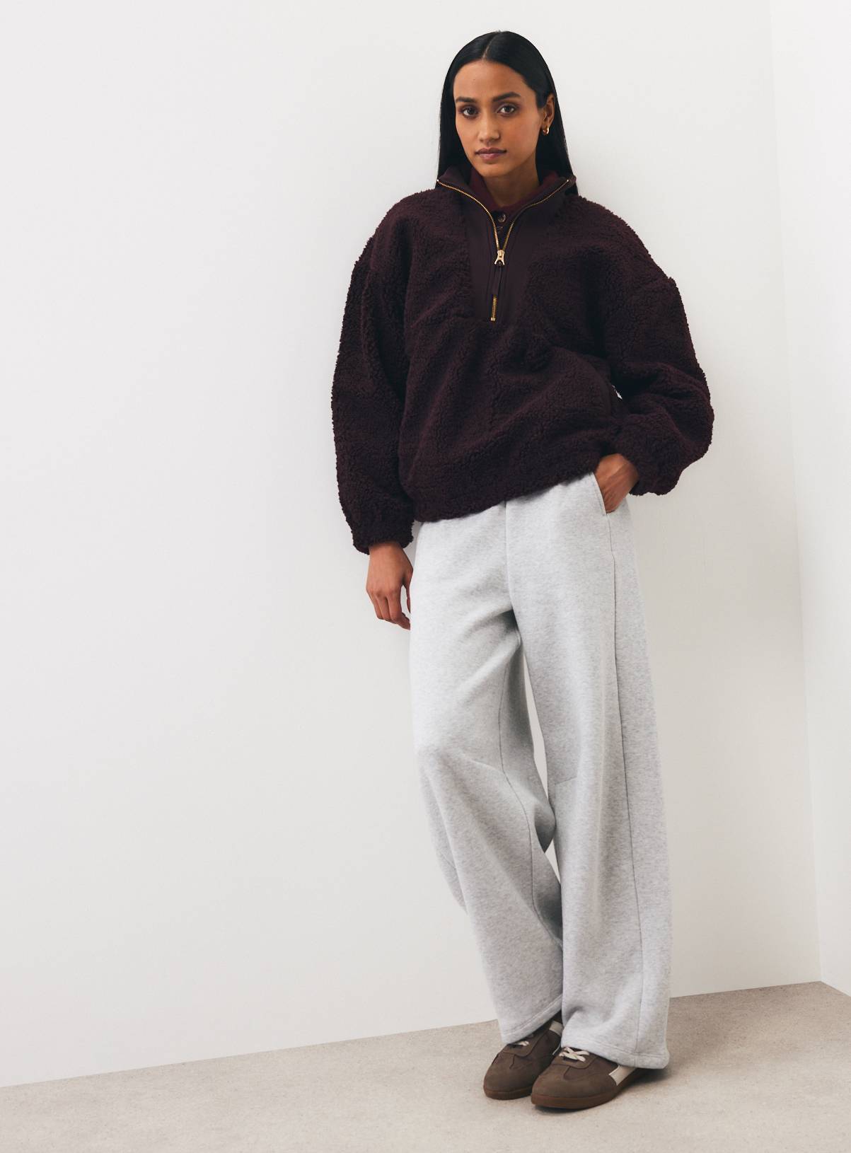 Plum Borg Fleece Half-Zip Jacket XXL - Image 2