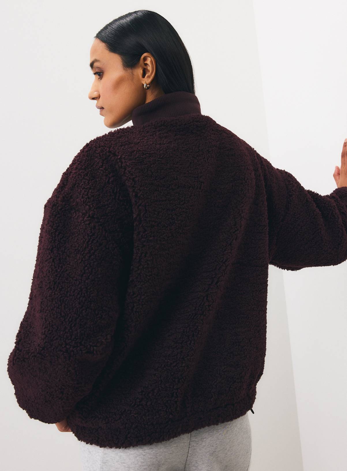 Plum Borg Fleece Half-Zip Jacket XXL - Image 4