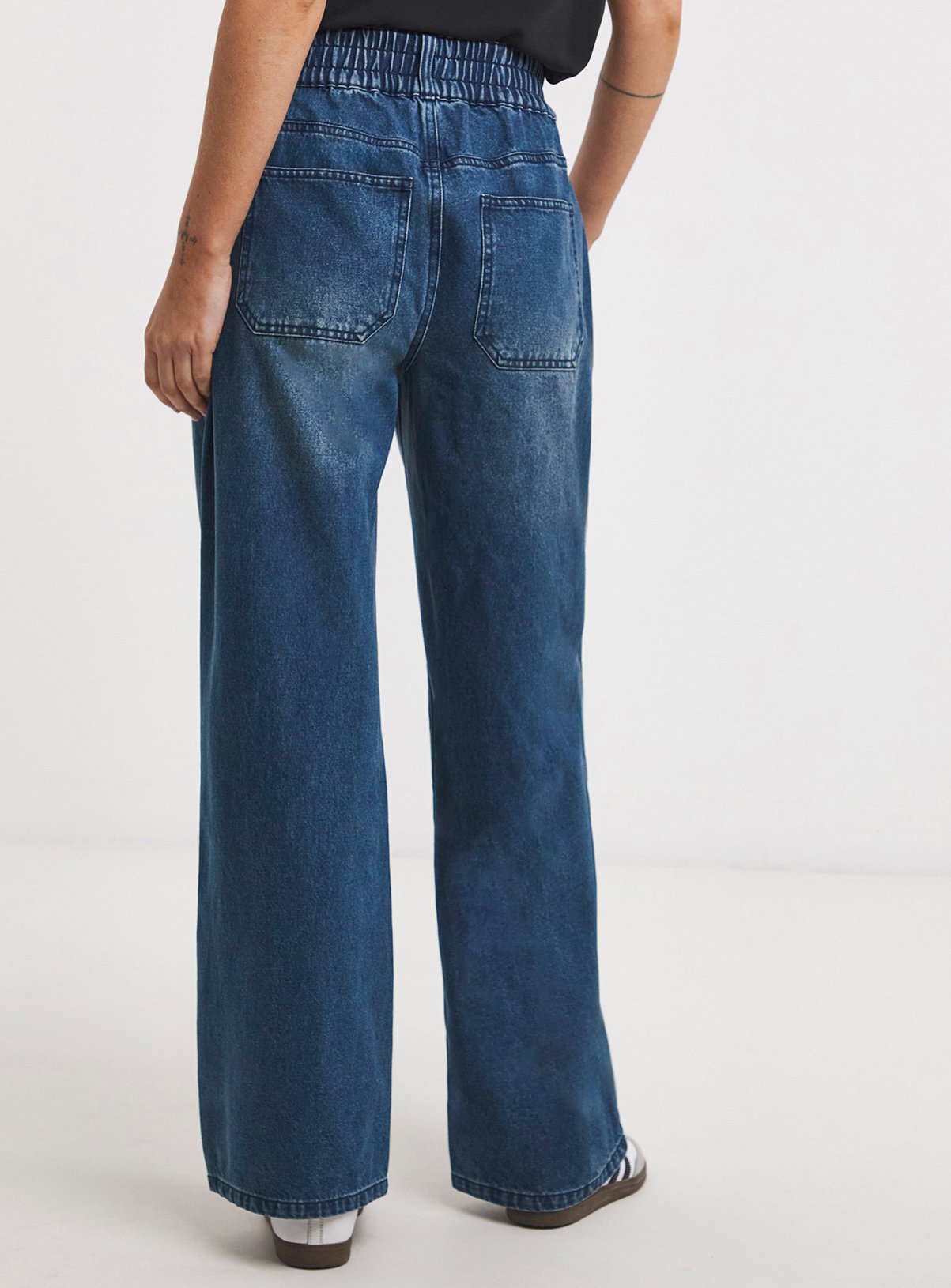 JD WILLIAMS Elasticated Waist Wide Leg Jean 20 - Image 2 thumbnail