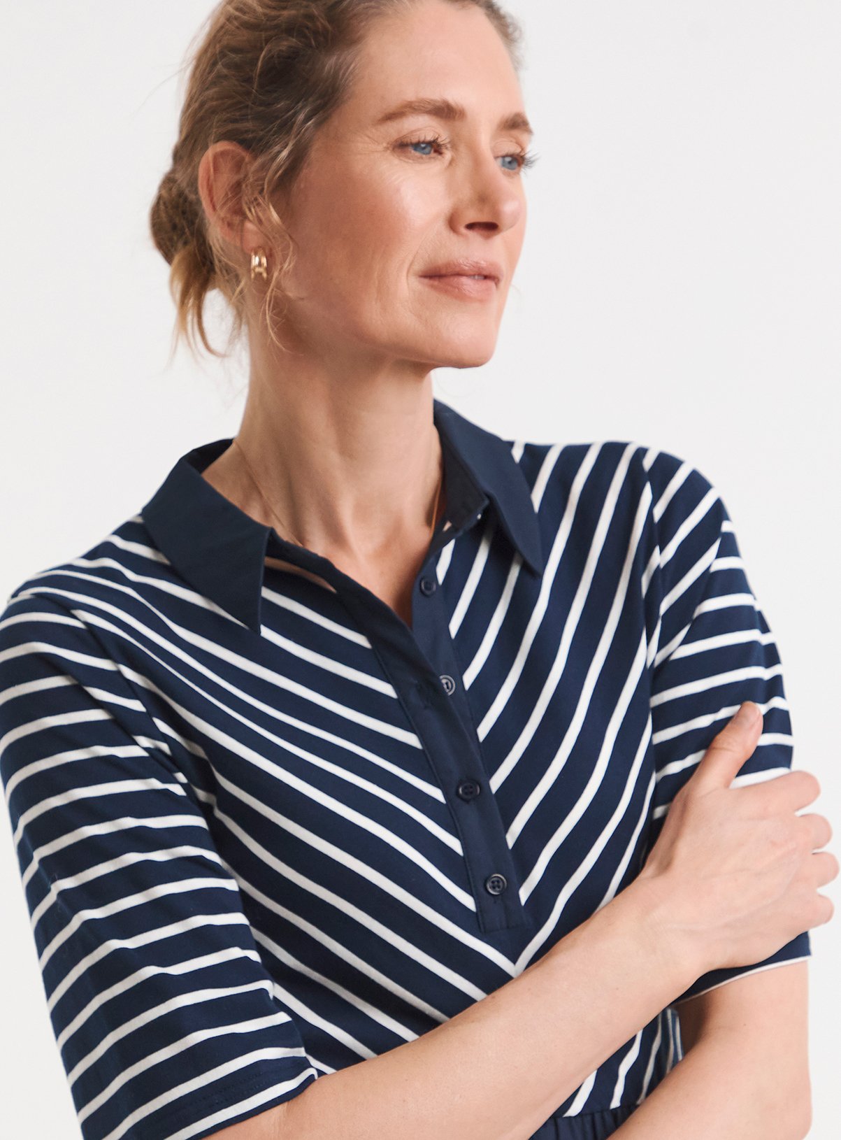 JD WILLIAMS Stripe Rib 2 In 1 Dress 14 - Image 3 thumbnail